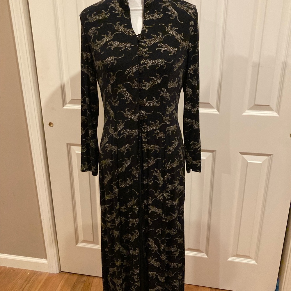 Cache Two Piece Pant Set Long Line Split Top Tuxe… - image 1